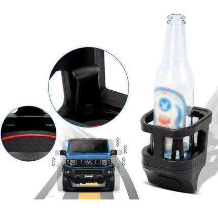 Water Cup Holder For Suzuki Jimny In Car Daily Use - compact ABS bottle and cup holder fits original cup slot, scratch-resistant, secure on commutes