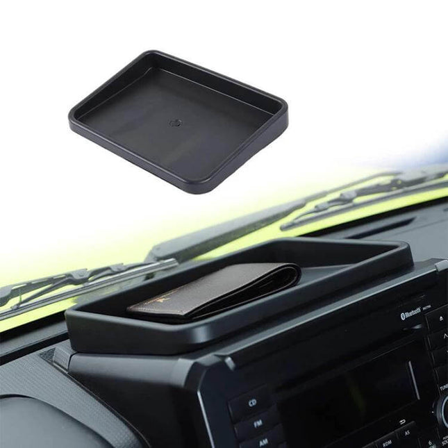 Suzuki Jimny Dashboard Storage Box Custom Fit Keeps Small Items Handy - black dashboard tray organizer