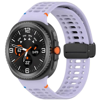 Magnetic Black Silicone Band For Galaxy Watch9/8 Classic
