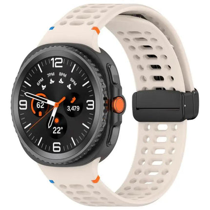 Magnetic Black Silicone Band For Galaxy Watch9/8 Classic