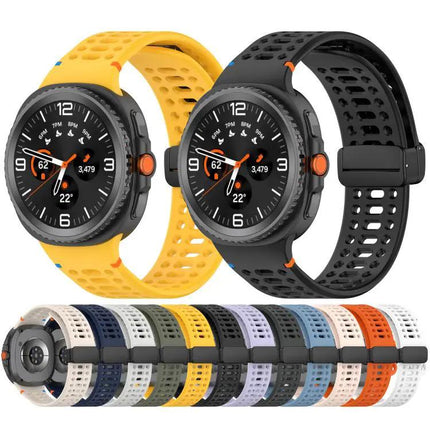 Magnetic Black Silicone Band For Galaxy Watch9/8 Classic
