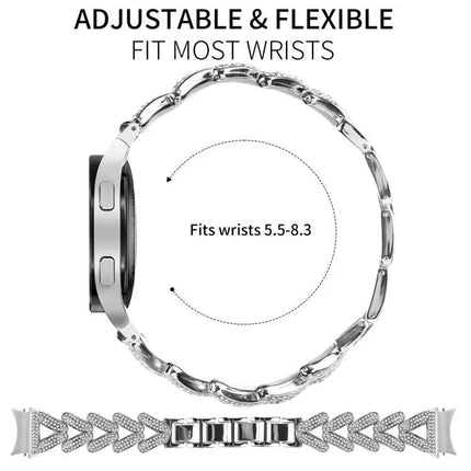 20mm Metal Twist Diamond Watch Band for Samsung Galaxy Watch