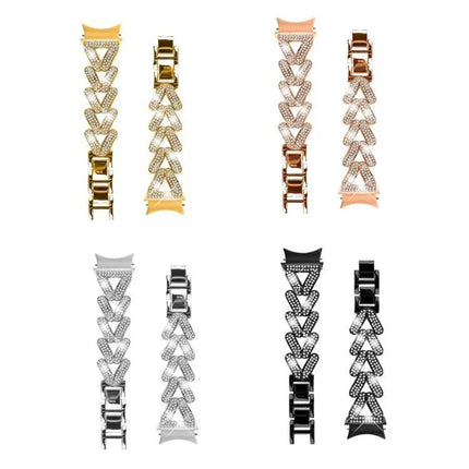 20mm Metal Twist Diamond Watch Band for Samsung Galaxy Watch
