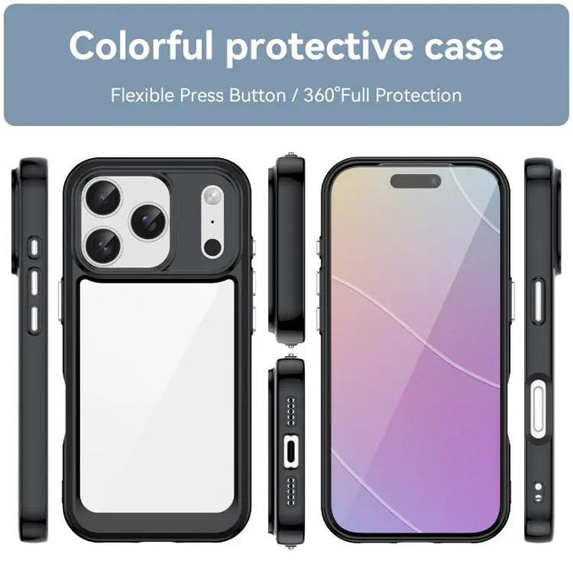 Colorful Acrylic And TPU Phone Case For iPhone 17 Series | Syndmart