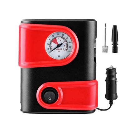 Essential LD air pump for daily car maintenance and trips compact portable tire inflator with gauge and accessories