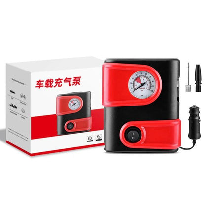 Essential LD air pump for daily car maintenance and trips compact portable tire inflator with gauge and accessories