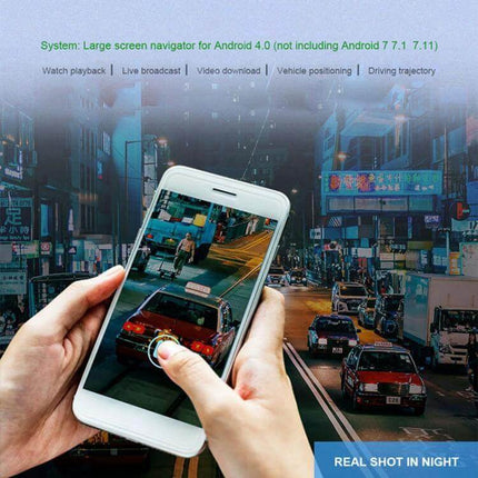 Hidden Dash Cam for Secure Nighttime Driving Recordings - discreet, out-of-sight night recording shown on smartphone playback