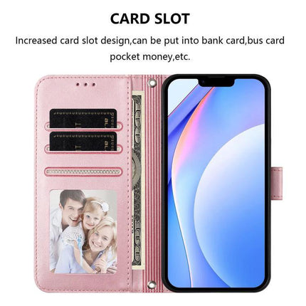 Litter Panda Leather Phone Case For Everyday Carry in pink with three card slots, cash pocket, RFID blocking and phone shown