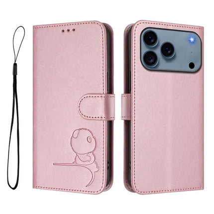 Litter Panda Leather Phone Case For Daily Essentials Carry