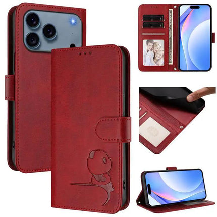 Litter Panda Leather Phone Case For Daily Essentials Carry