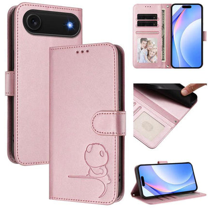 Leather Phone Case With Card Holder For Daily Carry And Everyday Convenience On The Go - pink PU leather wallet case with card slots, cash pocket, and kickstand