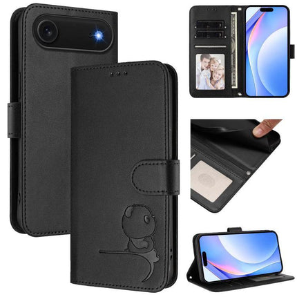 Leather Phone Case With Card Holder For Daily Carry And Everyday Convenience On The Go - black PU leather wallet case with card slots and kickstand