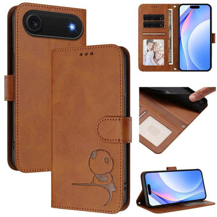 Leather Phone Case With Card Holder For Daily Carry And Everyday Convenience On The Go brown PU leather wallet case with card slots, kickstand and TPU shell
