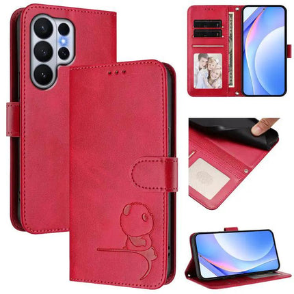 Litter Panda Leather Phone Case With Card Slot For Daily Essentials Protection And Everyday Use