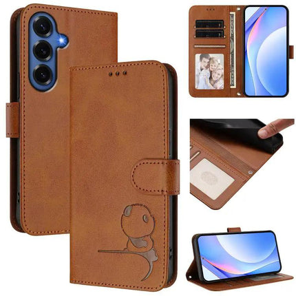 Litter Panda Leather Phone Case With Card Slot For Daily Essentials Protection And Everyday Use