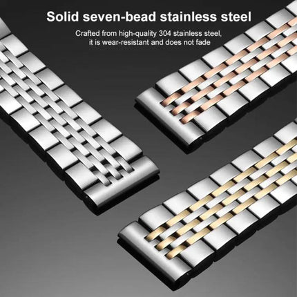 Xdfind Stainless Steel Seven-Bead Watch Band 14-22mm