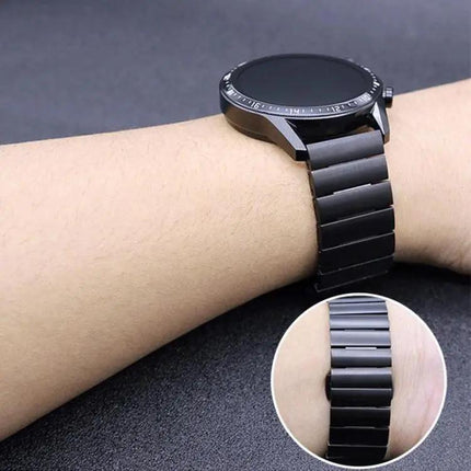 Bamboo Solid Stainless Steel Watch Band Strap 18/20/22/14mm