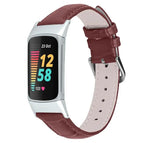 For Fitbit Charge 6 / 5 18mm / Dark Brown