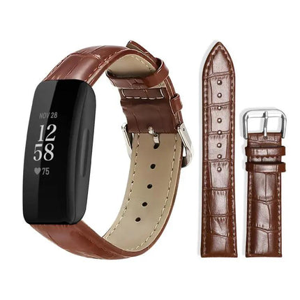 Xdfind Bamboo Texture Leather Watch Band Pin Buckle