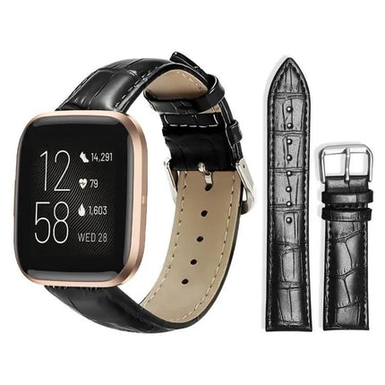 Xdfind Bamboo Texture Leather Watch Band Pin Buckle
