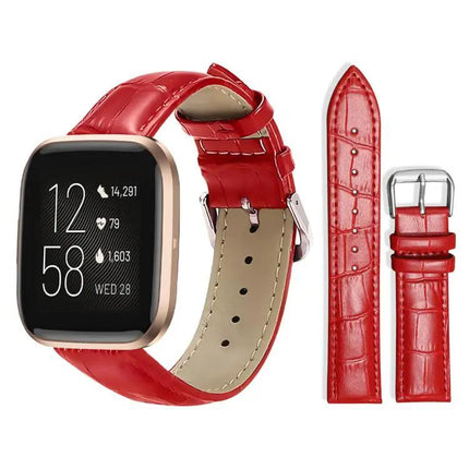 Xdfind Bamboo Texture Leather Watch Band Pin Buckle