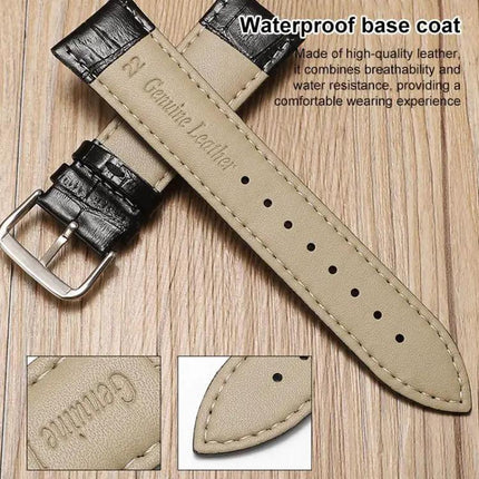 Bamboo Texture Leather Watch Band Compatible With Fitbit
