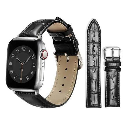 Xdfind Bamboo Texture Leather Watch Band 22mm Apple Watch