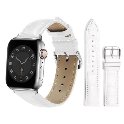 Xdfind Bamboo Texture Leather Watch Band 22mm Apple Watch