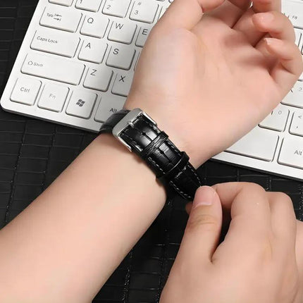 Xdfind Bamboo Texture Leather Watch Band 22mm Apple Watch
