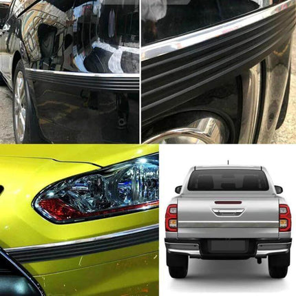 Durable Thickened Self-Adhesive Strip for Car Door Protection applied to car door edges to prevent scratches and dents without residue