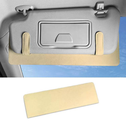 Car Sun Visor Card Extension Clip Adjustable for Glare suede-finish visor extender installed to reduce driver glare, adjustable length to match height