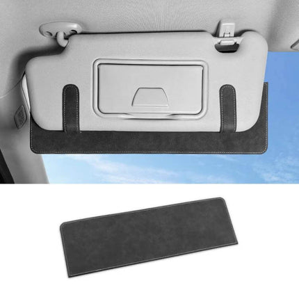 Car Sun Visor Card Extension Clip Adjustable for Glare suede-finish adjustable-length anti-glare visor extension installed on car sun visor