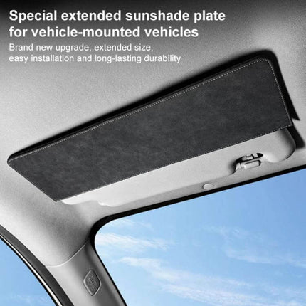 Car Sun Visor Card Extension Clip Adjustable for Glare installed on car sun visor, suede finish adjustable length to block glare and reduce eye strain