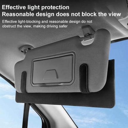 Car Sun Visor Card Extension Clip Adjustable for Glare suede-finish adjustable visor extender mounted to car sun visor to reduce driver glare