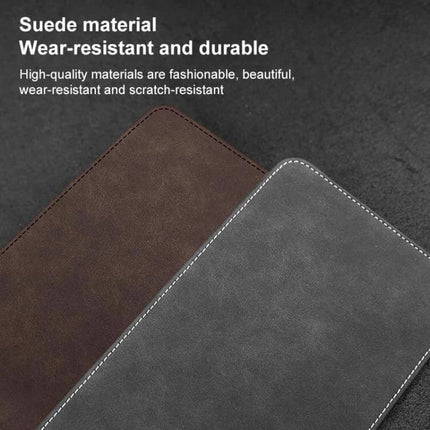 Car Sun Visor Card Extension Clip Adjustable for Glare suede finish close-up showing wear-resistant, durable material and stitching