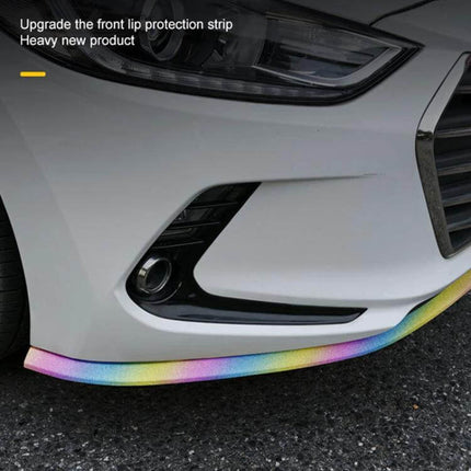 2.5m Soft Rubber Car Door Anti-Collision Protection Strip installed on car front lip to prevent door and bumper scratches and absorb minor impacts