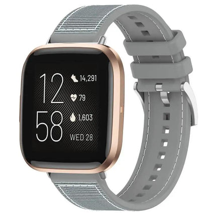 Xdfind Hybrid Nylon Silicone Watch Band For Fitbit
