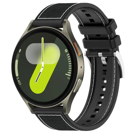 XDFind Hybrid Nylon Silicone Watch Band 22/20/18mm