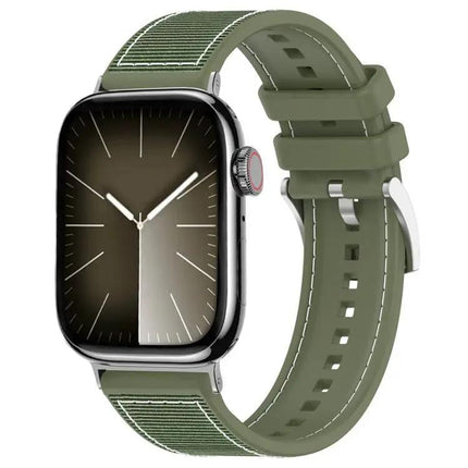 Xdfind Hybrid Nylon Silicone Apple Watch Band 20/22mm