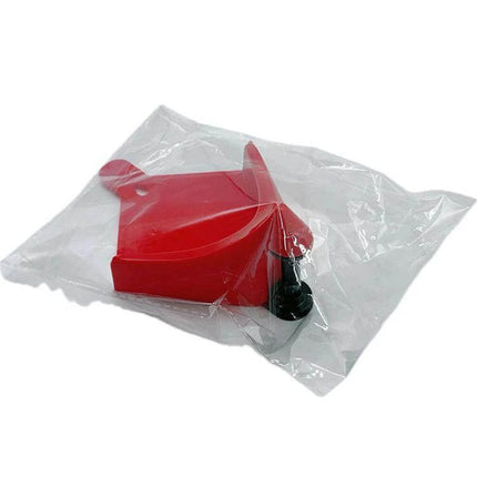 Car Wash Anti-Pinch Hose Roller for Tire Protection red clip-on hose guide in sealed plastic packaging