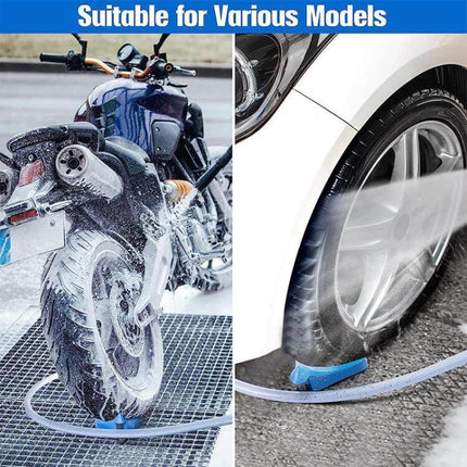 Car Wash Anti-Pinch Hose Roller for Tire Protection guiding hose under motorcycle and car tires during washing