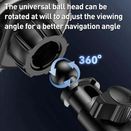 Yesido 2 In 1 Wireless Car Stand For Phone Charging showing 360° universal ball head for adjustable viewing angle