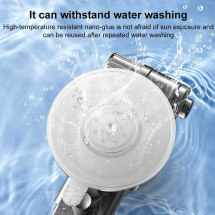 Car Phone Holder With 360 Degree Swivel Ball For Navigation showing waterproof suction cup and anodized metal body splashed with water
