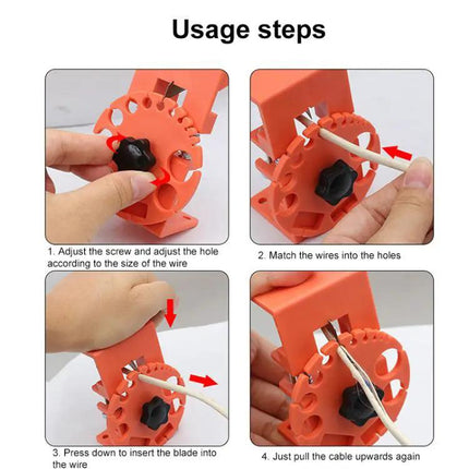 Adjustable Handheld Wire Stripper For Quick Easy Wire Prep
