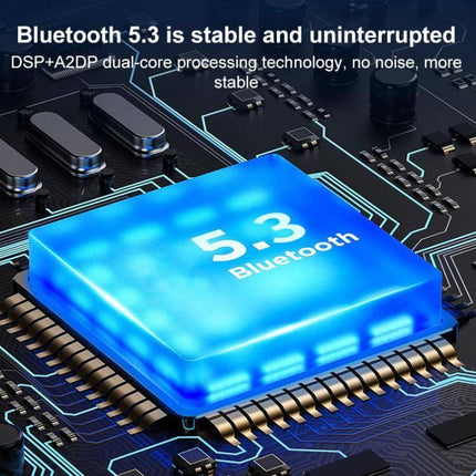 Car Bluetooth Hands Free Calling Adapter With Fast Charging showcasing Bluetooth 5.3 chip and fast PD 30W + QC 18W charging capability