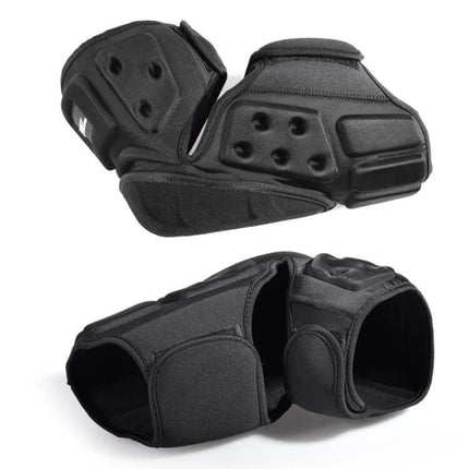 Ghost Racing Kevlar Knee Pads For Motorcycle Riding black protective knee pads with impact-absorbing panels and adjustable straps