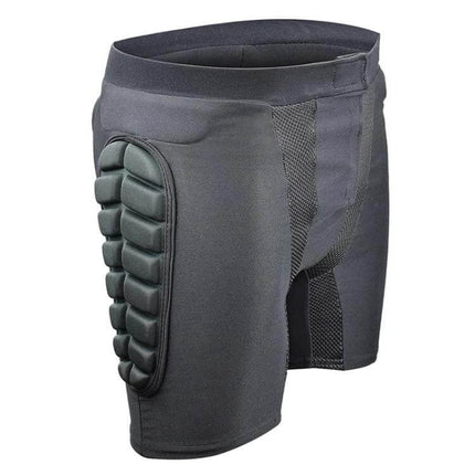 Ghost Racing Hip Protector Pants for Off-Road Motorcycle Riding L-XXXL – black Lycra shorts with large-area anti-collision foam hip pads
