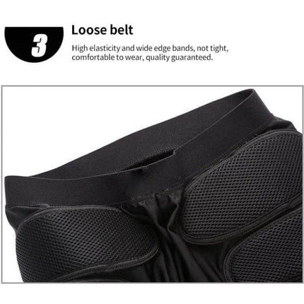 Ghost Racing Off-Road Motorcycle Hip Armor Pants for Everyday Riding with loose elastic waistband and breathable impact-absorbing hip panels