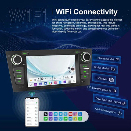 Android 7-Inch Car Navigation System for BMW 3 Series E90 WiFi connectivity 7-inch IPS touchscreen for maps, music, hands-free calls