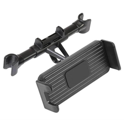 Car Headrest Phone and Tablet Holder 360 Degree Rotation - black adjustable headrest mount for phones and tablets, fits 13.5–24 cm devices